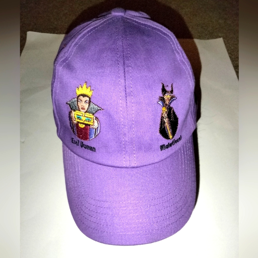 Disney Parks (Purple) Embroidered Lady Villain Disney Characters Adult Cap